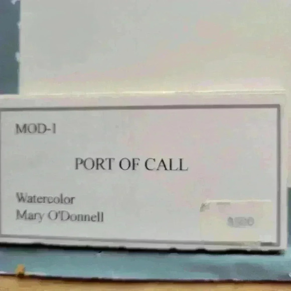 Original Watercolor " Port of Call" - Picture 9 of 9